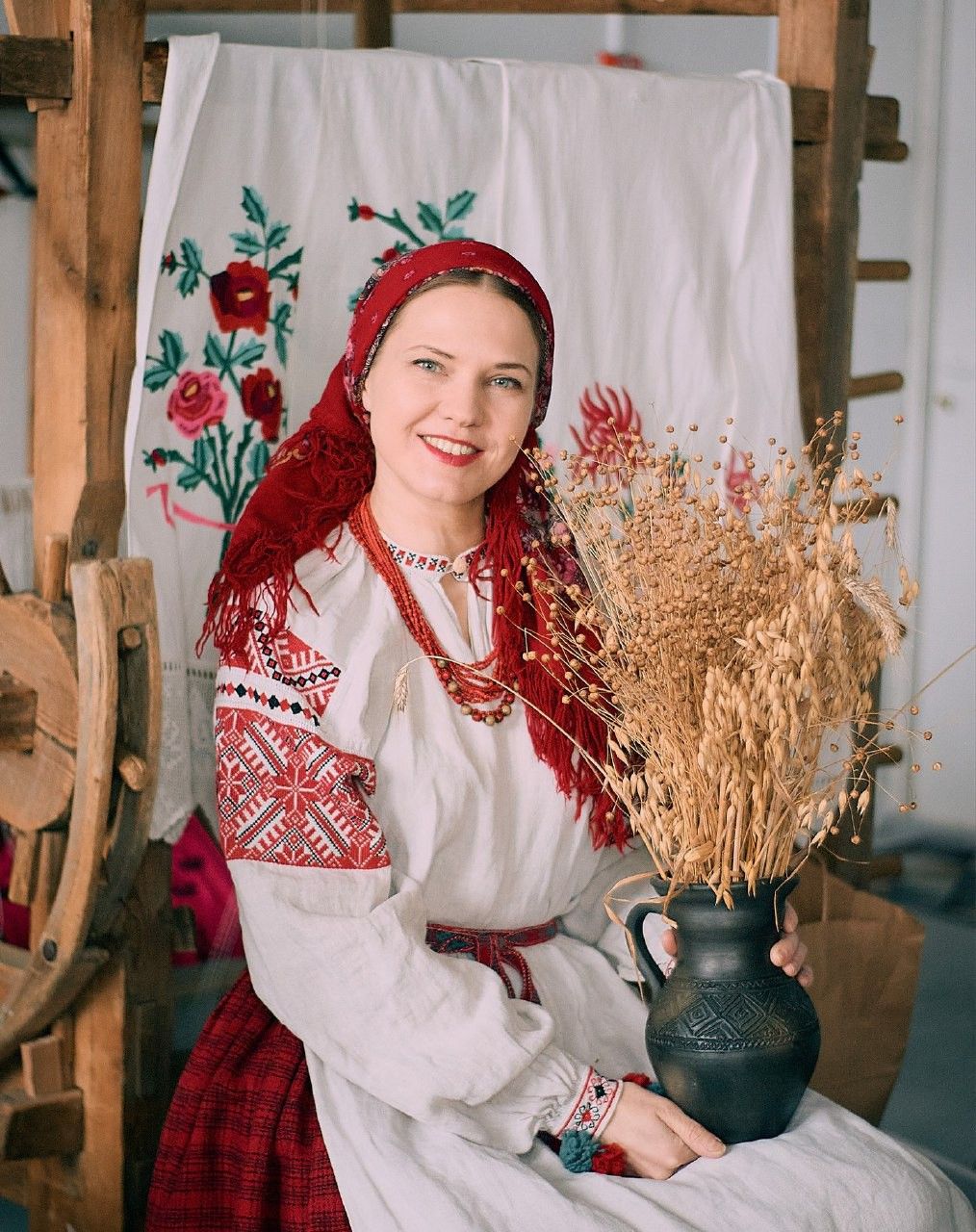 Women in Slavic costumes in Taizhou