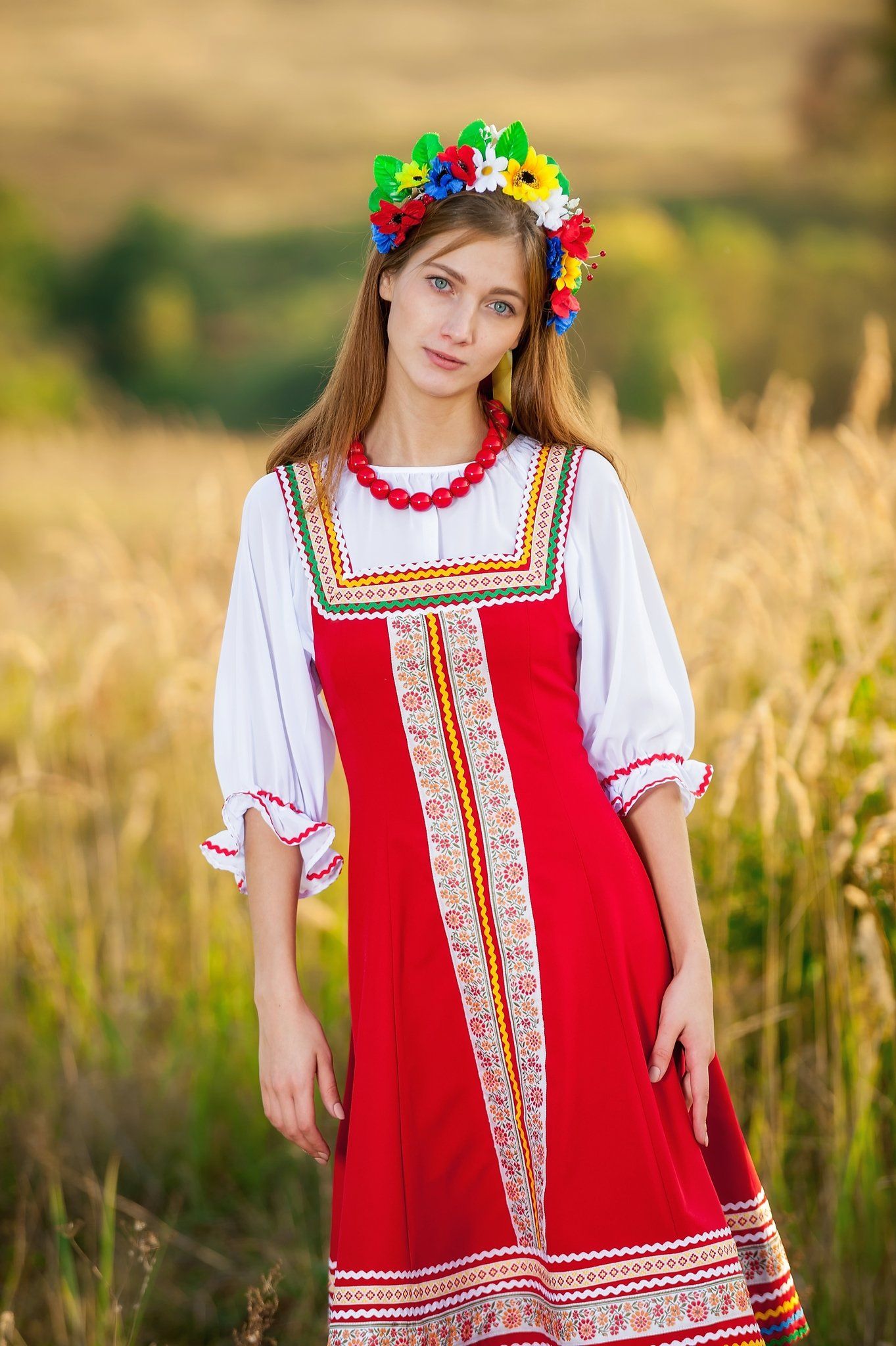 Women in Slavic costumes in Taizhou