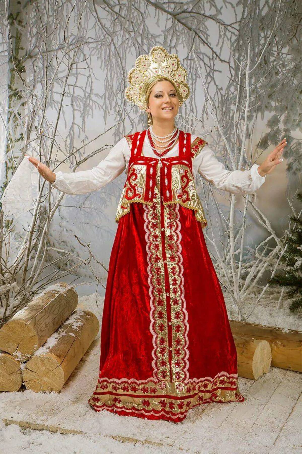 Girls in Slavic costumes in Taizhou