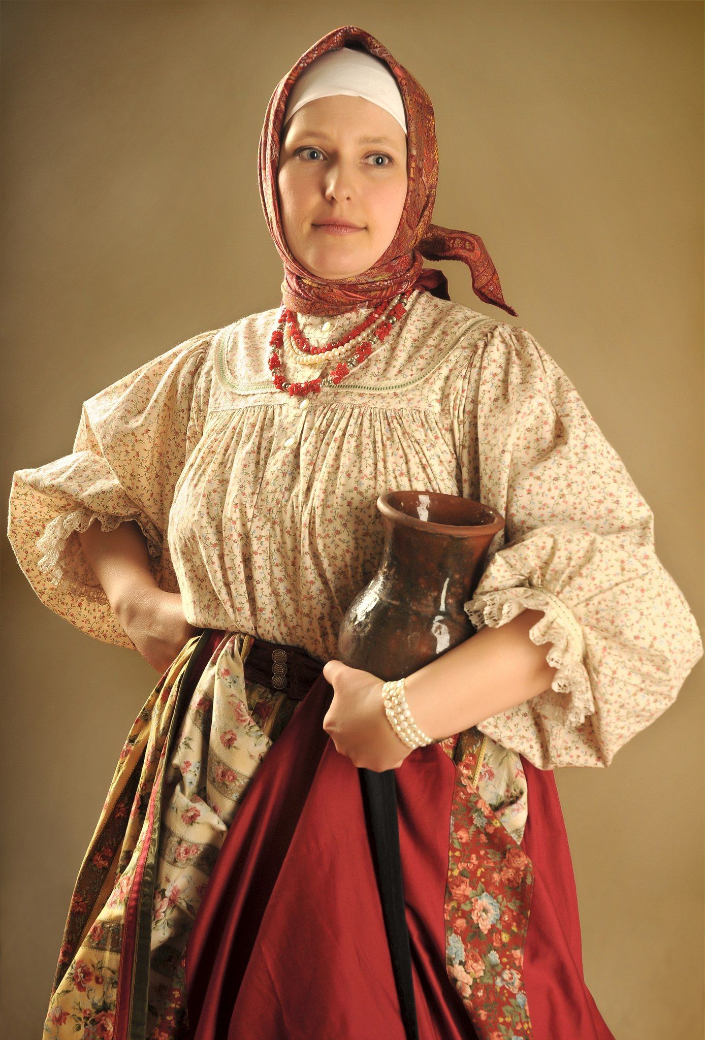 Girls in Slavic costumes in Taizhou