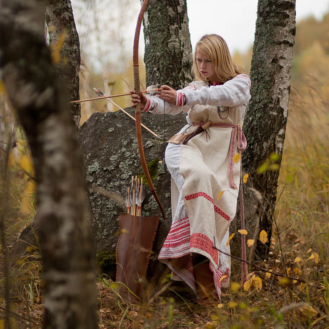 Sexy photo Girls in Slavic costumes in Taizhou
